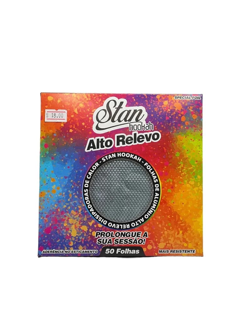ALUMINIO STAN HOOKAH ALTO RELEVO