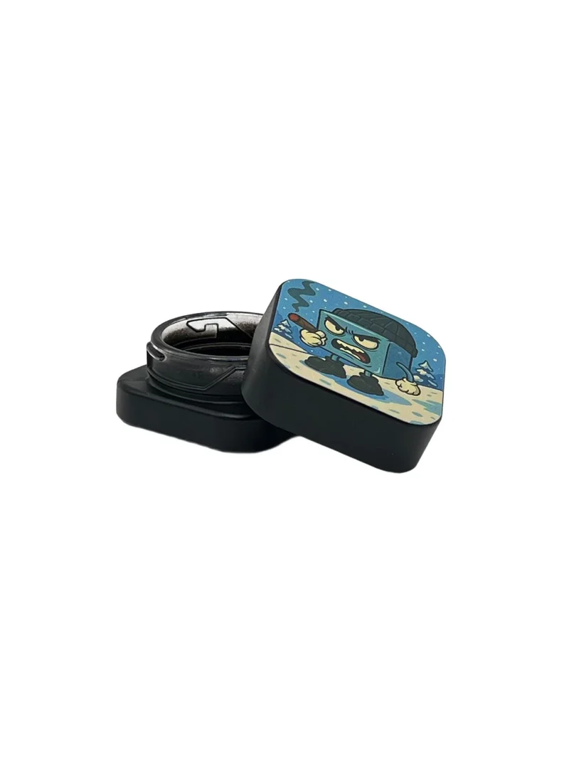 SLICK DE VIDRO PRETO ICE HEADSHOP