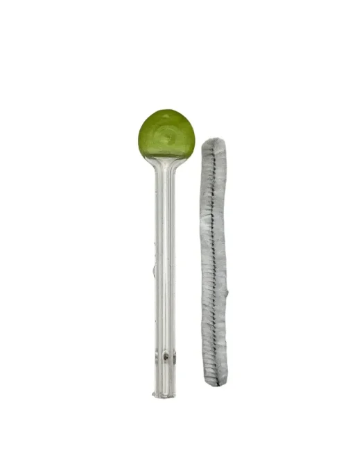 PITEIRA DE VIDRO VERDE (COM LIMPADOR)