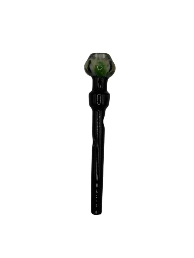 PITEIRA DE VIDRO PRETA / BRANCO E VERDE