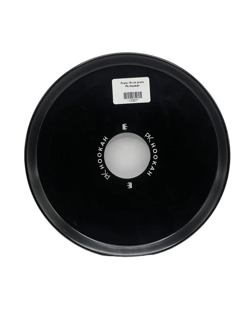 PRATO SIMPLES PK HOOKAH PRETO