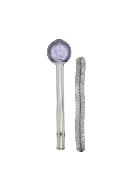 PITEIRA DE VIDRO ROXO (COM LIMPADOR)